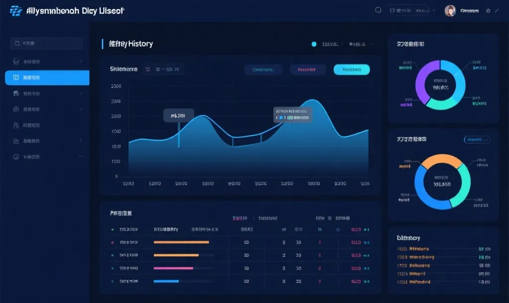 历史数据多维度展示与对照界面